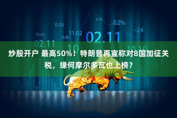 炒股开户 最高50%！特朗普再宣称对8国加征关税，缘何摩尔多瓦也上榜？