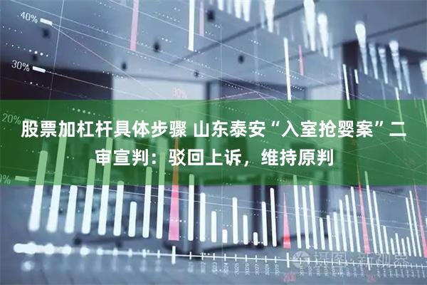 股票加杠杆具体步骤 山东泰安“入室抢婴案”二审宣判：驳回上诉，维持原判